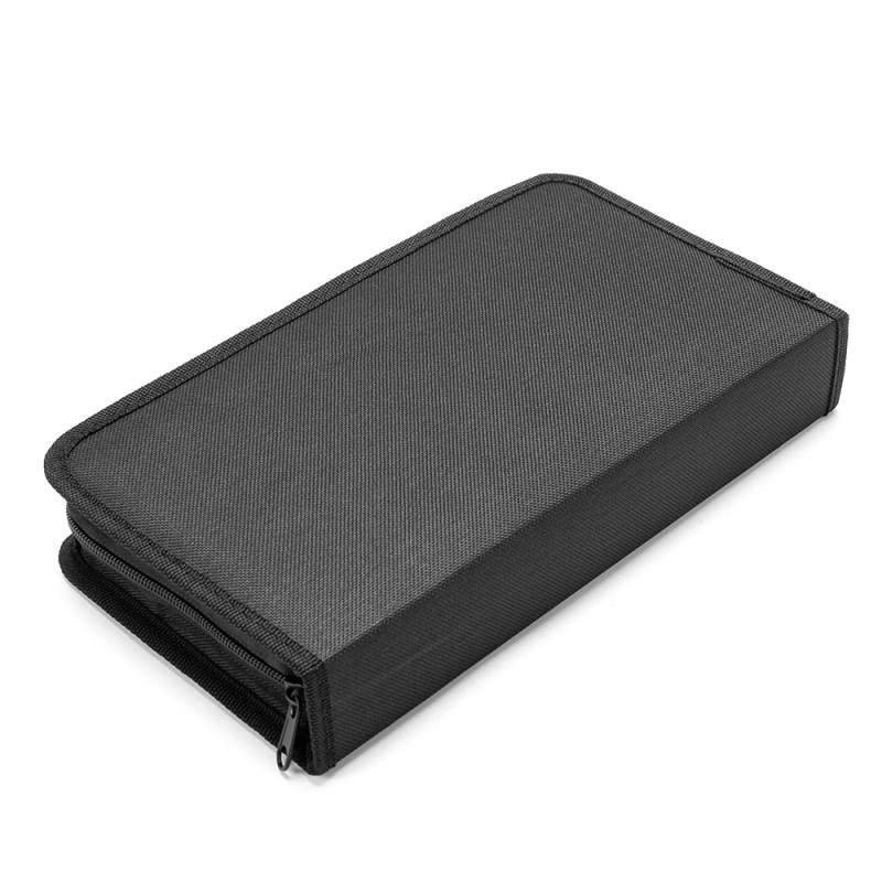 Hengqi 80-Piece Oxford Cloth Cd Bag Car Cd Bag Dvd Cd Bag Cd Storage Box Cross-Border Supply