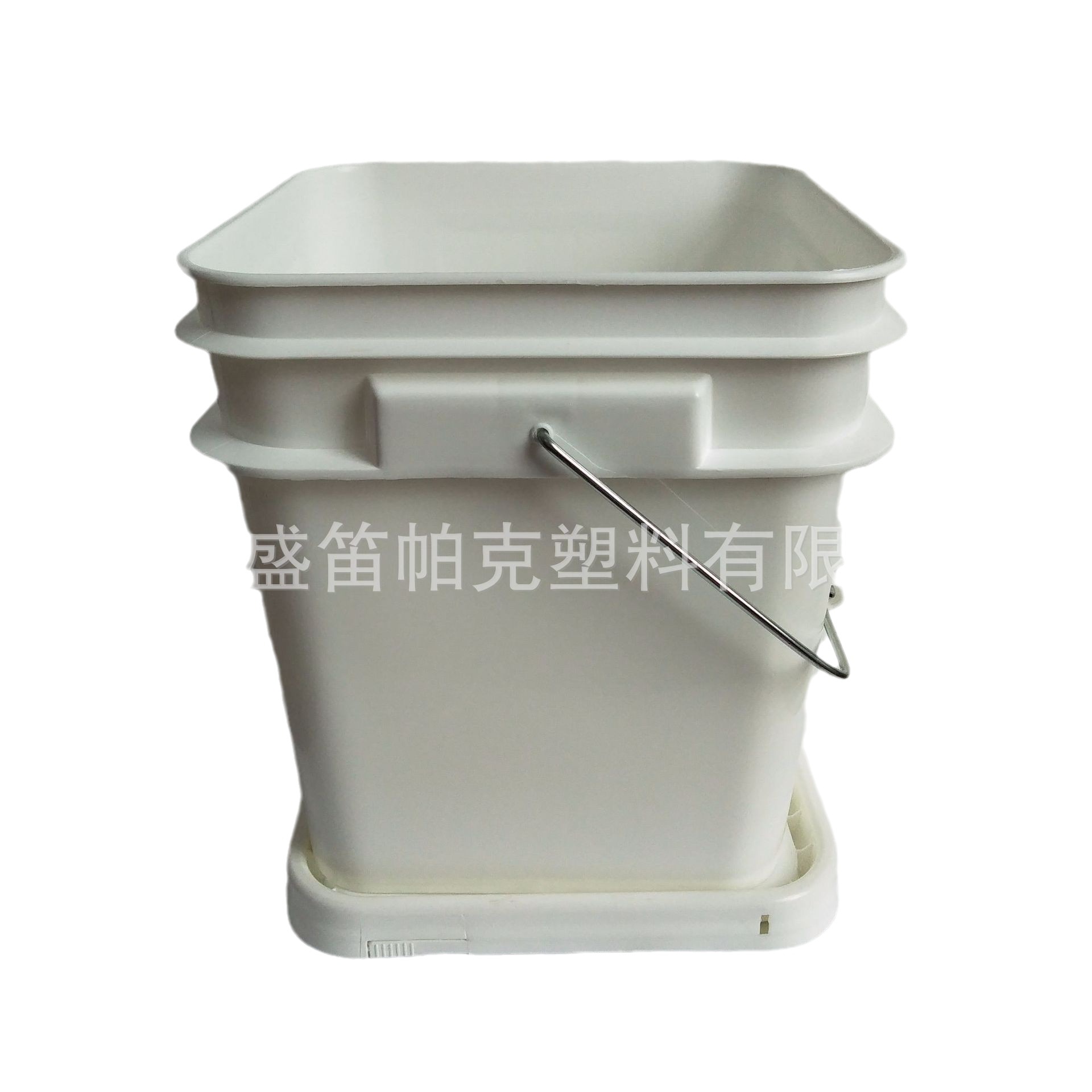 Brand New Material Plastic Square Barrel Pet Feed Barrel Gasket Barrel (12L Square Barrel Metal Handle)