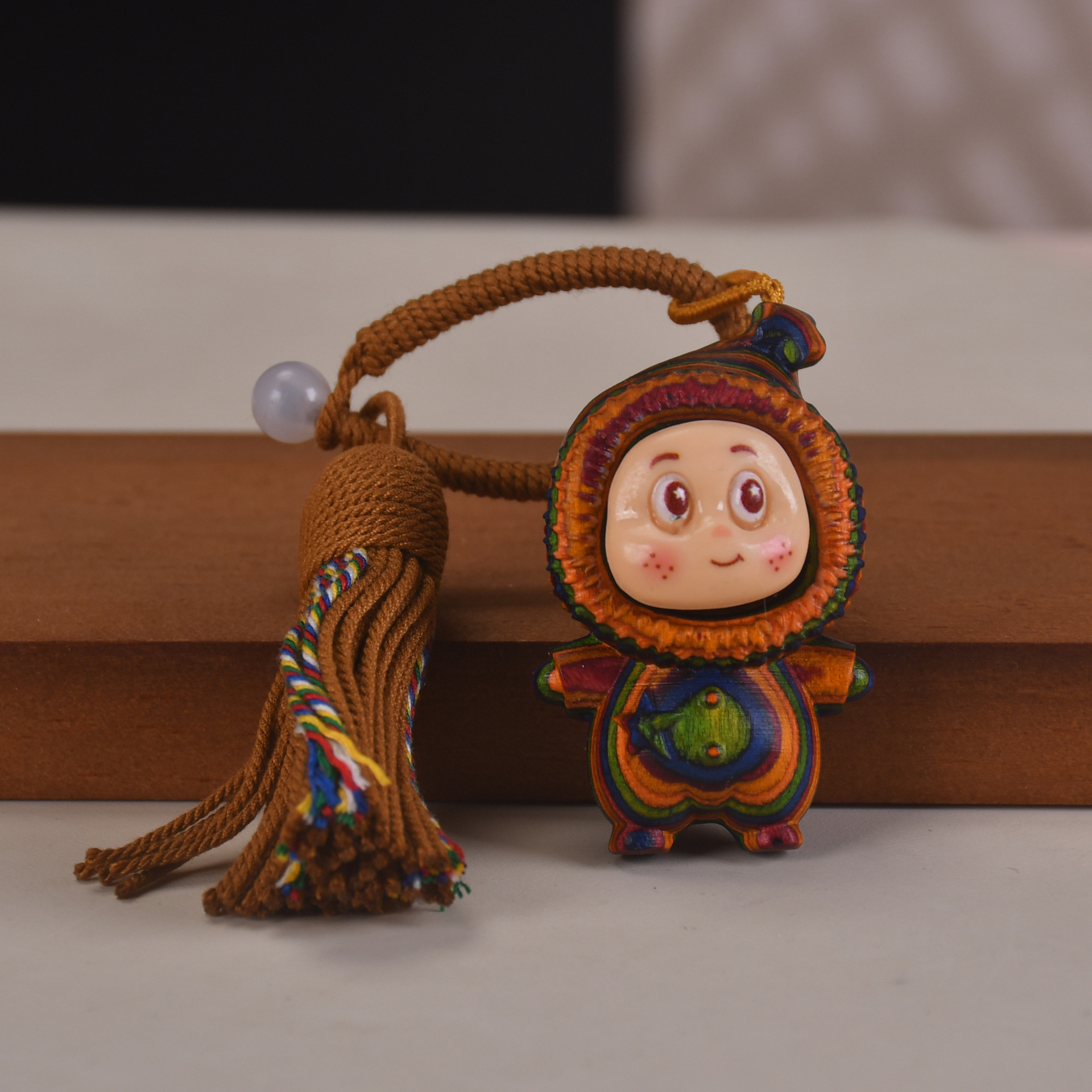 Радужный деревянный интернет-знаменитость, целебная звезда, мультяшный милый кистевой брелок, игрушка-подвеска, значок на талии