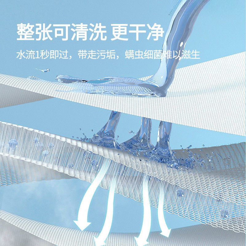 German Pure 3D Air Fiber Hardened Mattress Moisture-Proof and Moisture-Wicking Washable Spine Mattress Tatami Roll Package Foldableing