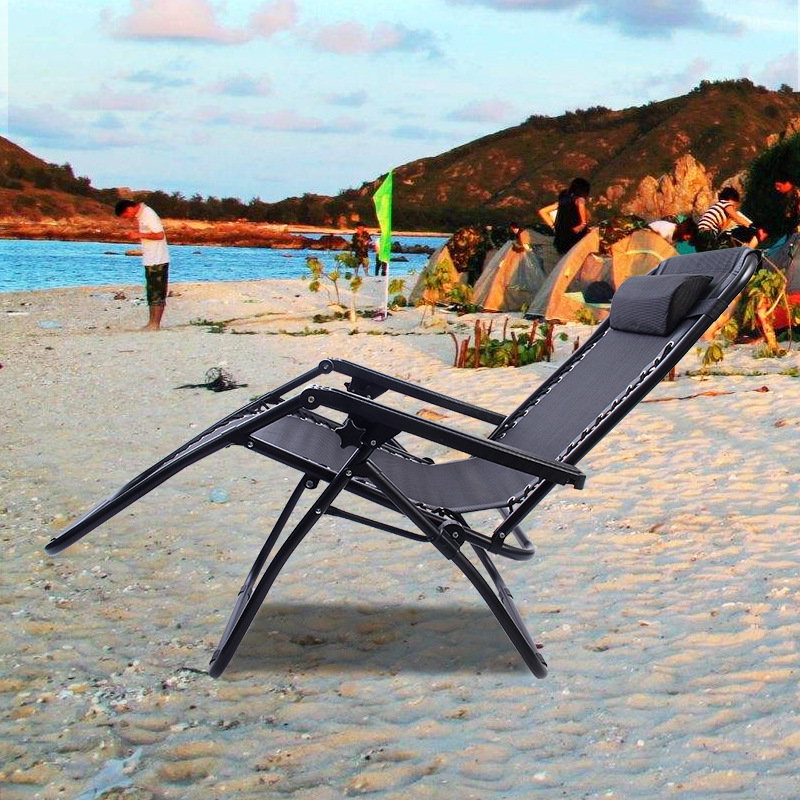 Outdoor camping beach chair office lunch break chair zero gravity folding recliner for the elderly balcony chair wholesale generation