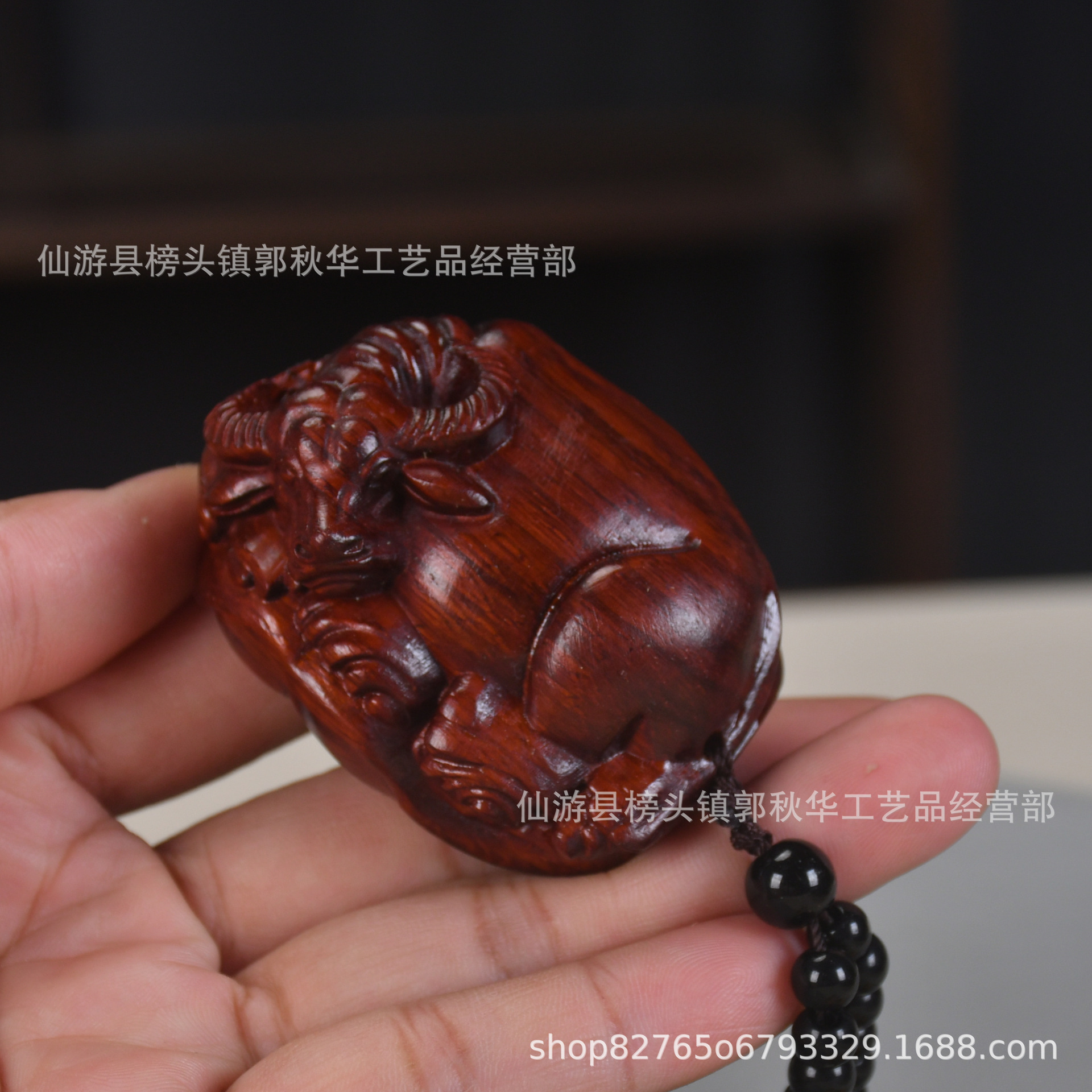 Rosewood Carved Twelve Zodiac Hand Pieces, Mouse, Ox, Tiger, Rabbit, Dragon, Snake, Horse, Sheep, Monkey, Chicken, Office Desk Ornaments