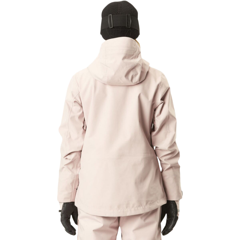 Pink Girl Ski Suit with Fully Taped Seams, Windproof, Waterproof and Warm Ski Pants for Winter