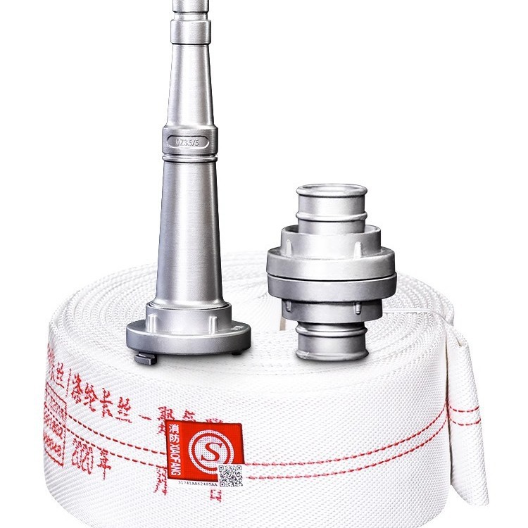 Fire hose 65GB high pressure thickened with lining 20/25 m 8/10 pressure 2.5 inch water gun with connector