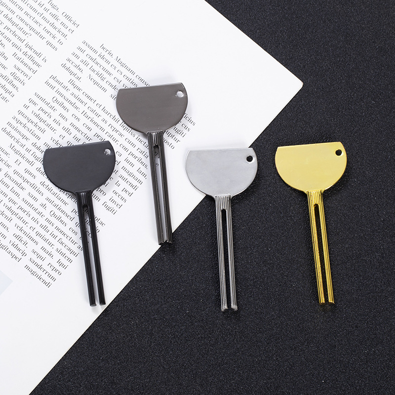 Zinc Alloy Electroplated Toothpaste Squeezer Manual Metal Cosmetic Paste Squeezer Beauty Salon Dye Paste Pigment