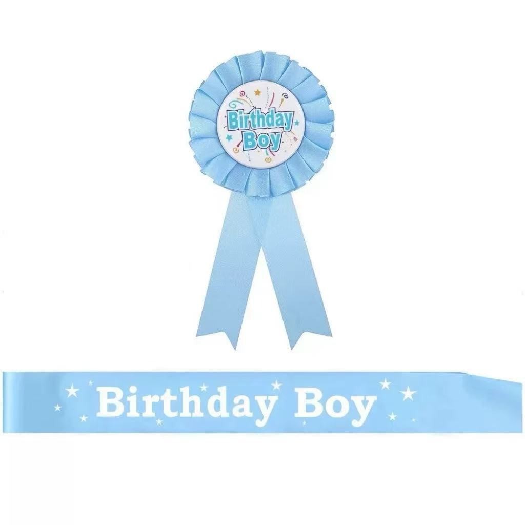 Корсаж для дня рождения, декорации для мальчика/девочки, этикеточный пояс, атрибуты для вечеринки