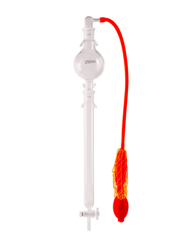 Wanyang Laboratory Glass Chromatography Column Complete Set of Magnesium Silicate Adsorption Column Macroporous Resin Chromatography Column Solvent Storage Ball