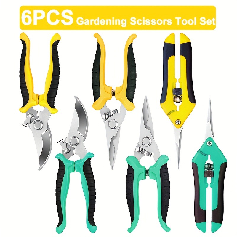 Garden 6Pcs Set of Hedges and Pruning Shears, Garden and Cou