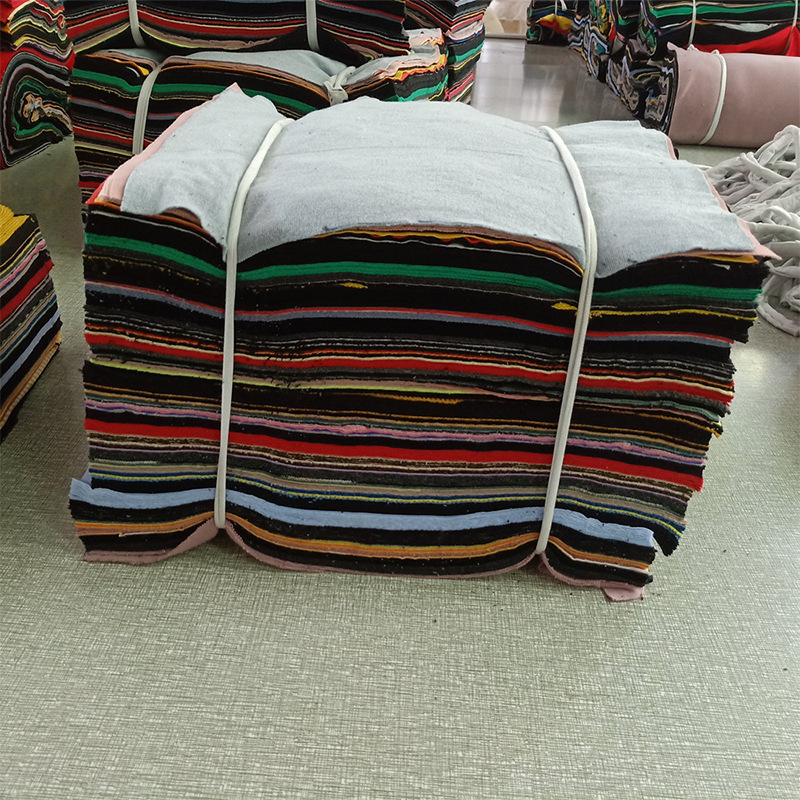 All-Cotton Machine Cloth Industrial Rags Standard for Car Repair, Oil-Absorbing, Bulk Wiping, Large Mixed Colored Rag Scraps by the Pound