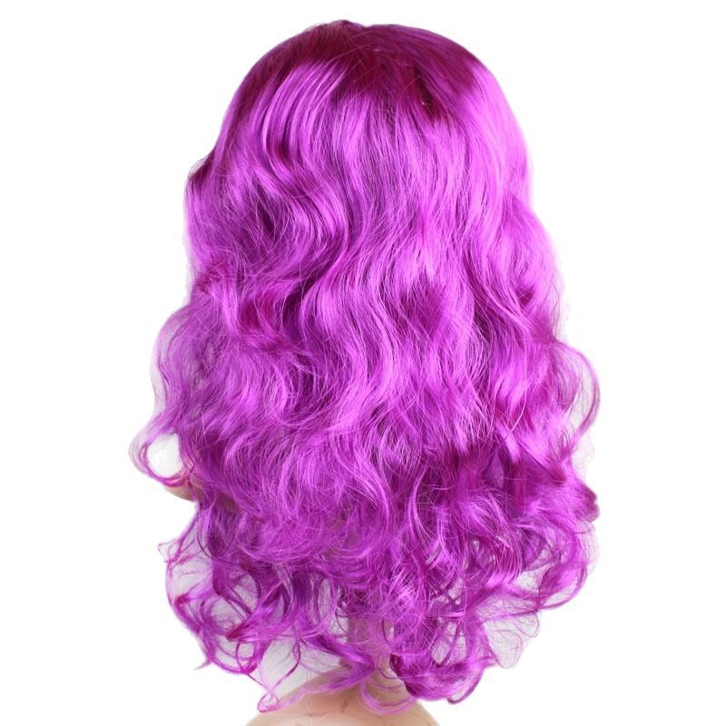 Colorful Big Wave Wig Set Halloween Party Supplies Dress up Catwalk Headgear