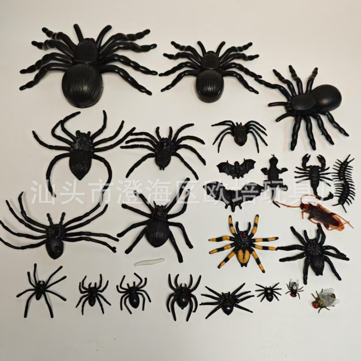Кукла паук аксессуары игрушка пластиковый паук Хэллоуин декорации орнаменты цветной паук тонкие ноги длинные ноги паук
