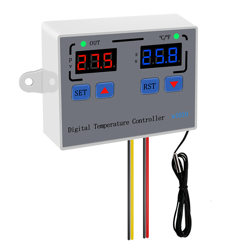 HW-W1010 intelligent digital display dual display temperature controller degrees Celsius Fahrenheit dual-purpose greenhouse fan controller