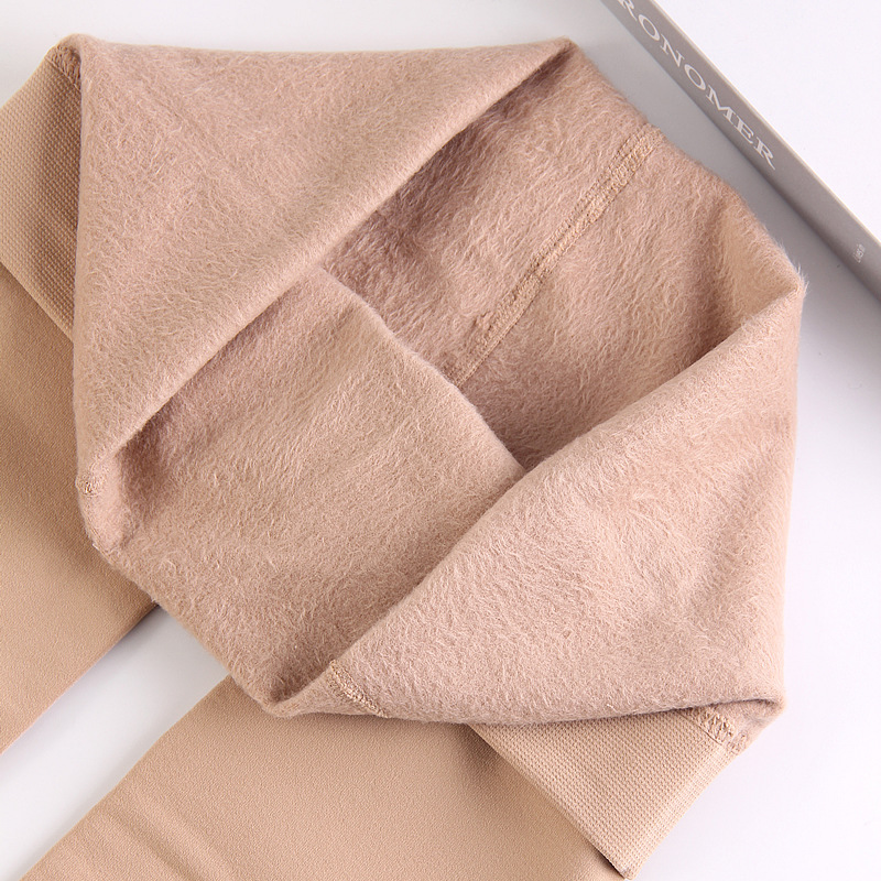 Far East Bare Leg Artifact Autumn and Winter Women's Leggings Thin Velvet Warm All-In-One Medium Thick Fleece-Lined Skin Color Pantyhose for Women 8501