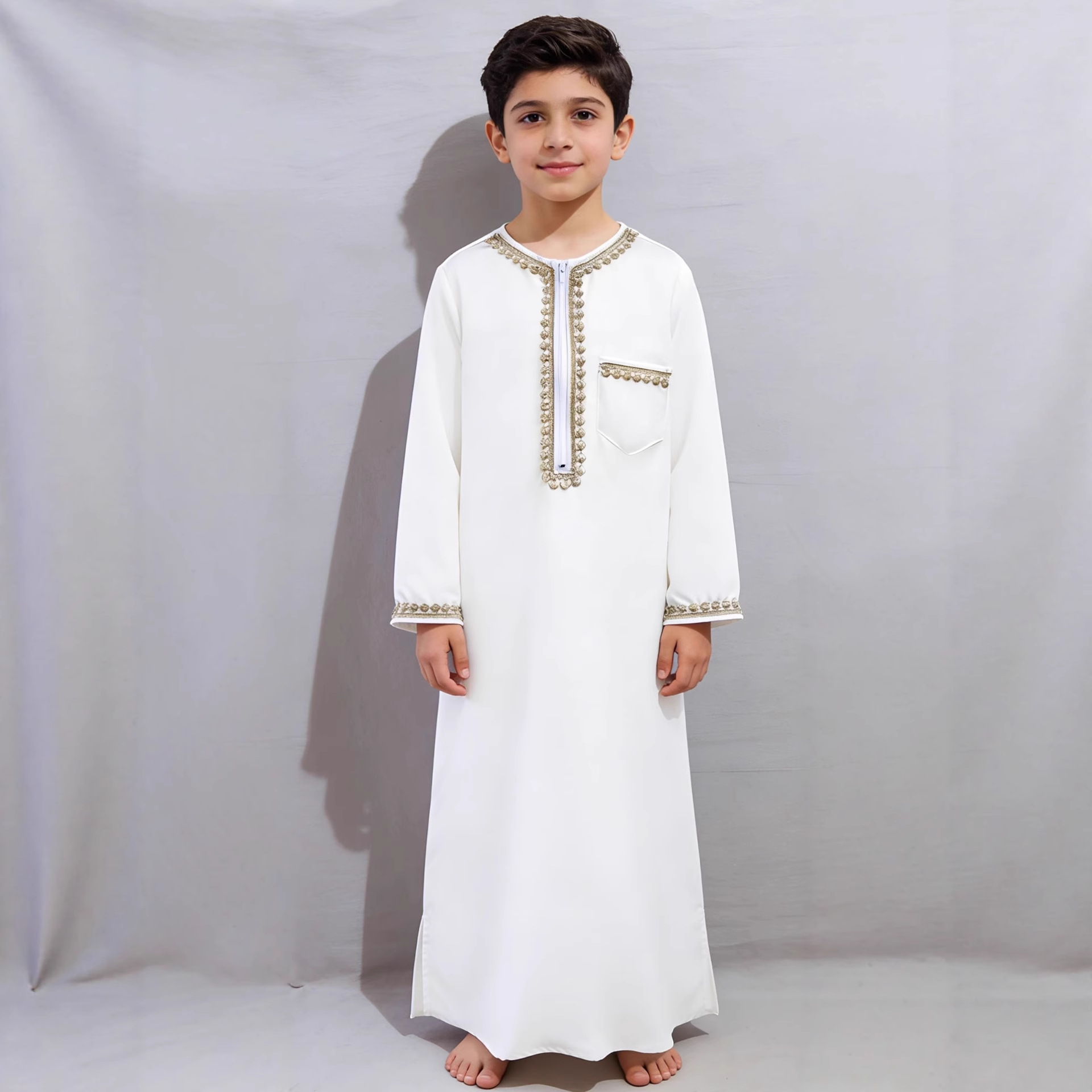 Кросс-Бордер восточный арабский этнический внешний торговый новый стиль молодежный восточный арабский детский халат повседневный