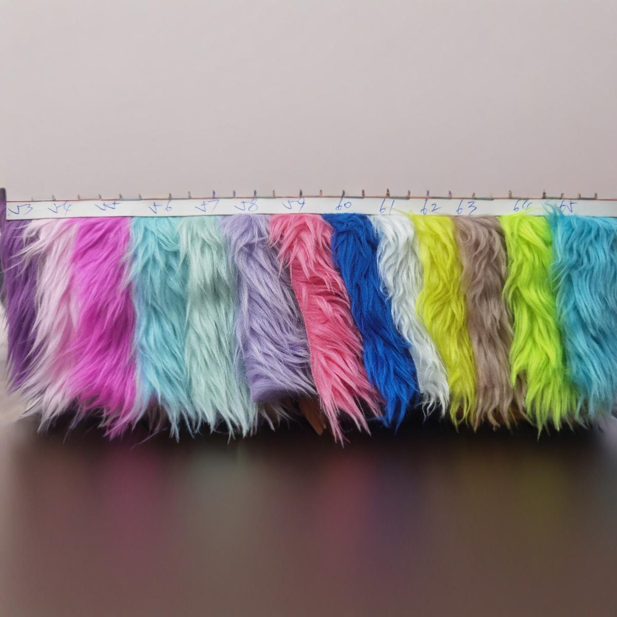 in stock long hair downwater hair long hair fabric wash water rabbit hair 3CM plush cloth downwater hair fabric color hair