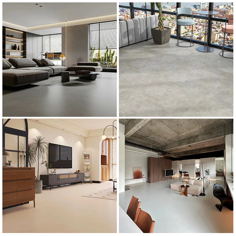 Gray matte antique tile 600x600 living room non-slip floor tile B & B restaurant floor tile tooling tile New