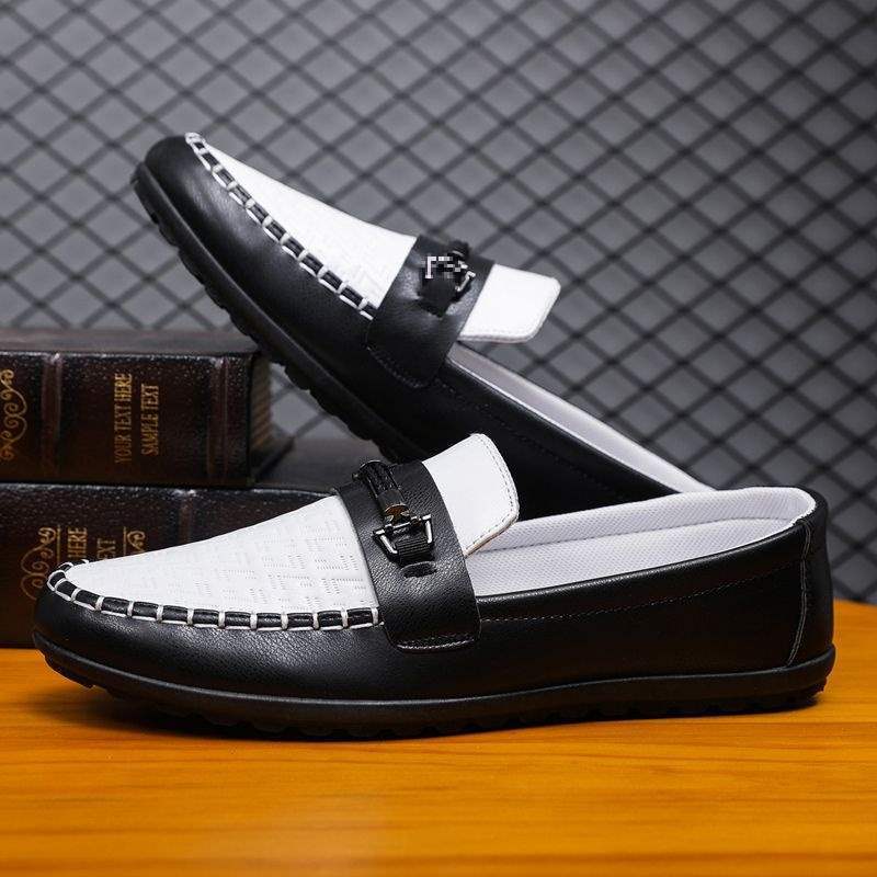 Autumn Men's Loafers Korean Style Trendy Small Leather Shoes Versatile Soft Sole Personalized Driving Casual Shoes Wholesale