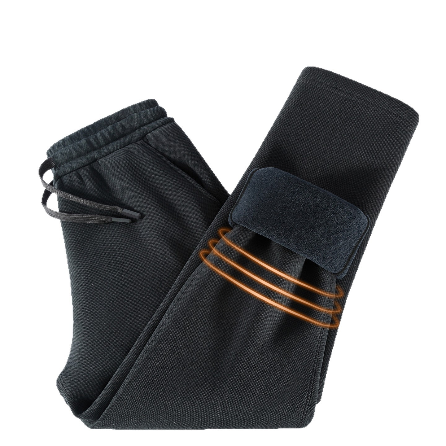 Men's Fleece-Lined Casual Pants with Silk and Sheep Wool Blend, New Winter Elastic Waist Warm Sweatpants for Men