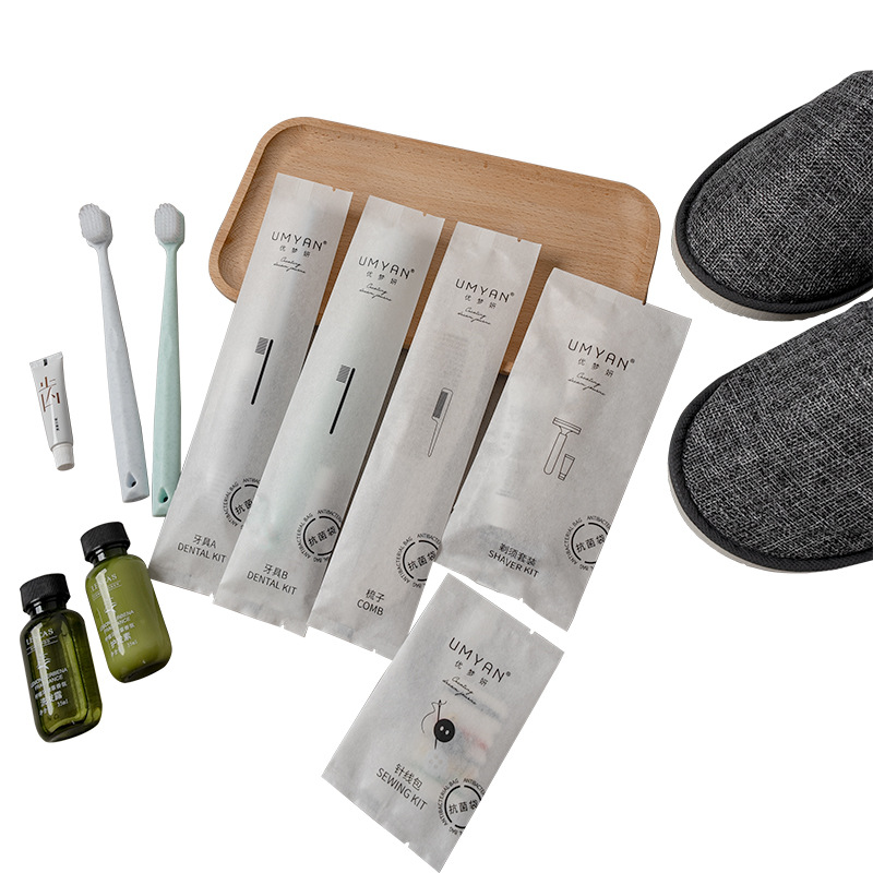 Hotel Hotel New Antibacterial Disposable Toothbrush Toothpaste suit Special Toiletries with Soft Hair Full Box for Guests