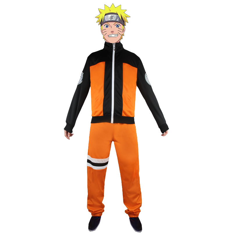 Naruto Shippuden Uzumaki cos Halloween Naruto cosplay Costume Suit Sweater Pants