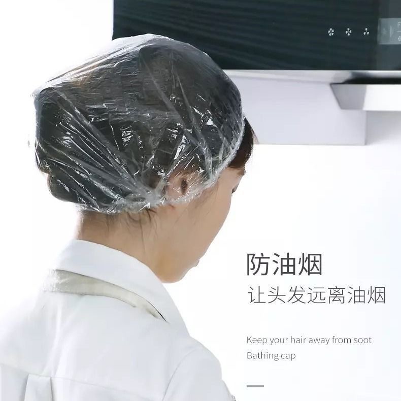 Disposable shower cap wholesale dustproof Waterproof strip cap hotel hairdressing beauty basin set large dragon fruit bag