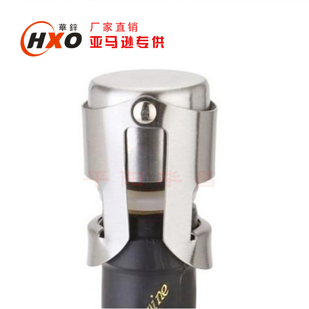 Оптовая продажа пробок для красного вина из нержавеющей стали, пробка для шампанского, металлическая пробка