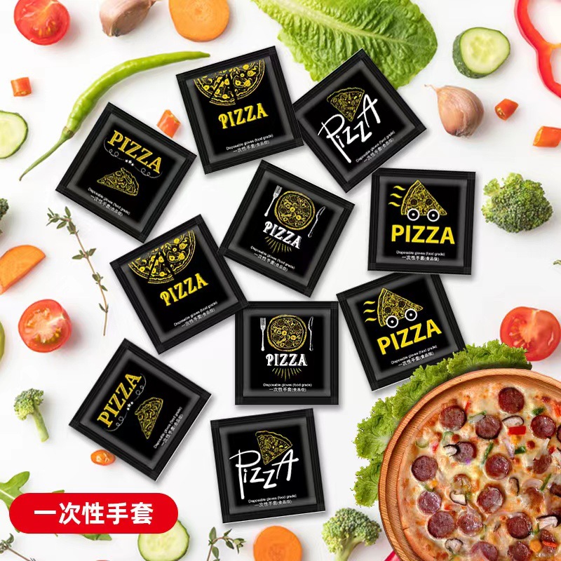 Disposable gloves food catering independent packaging personalized creative individual gloves crayfish thickened in stock wholesale