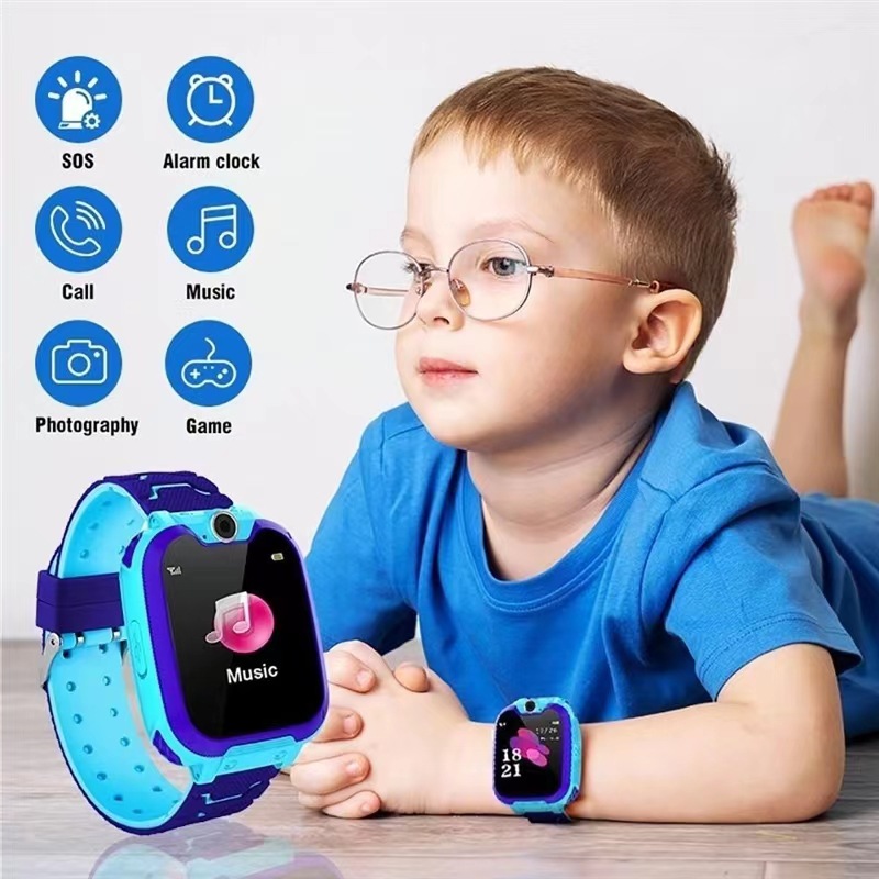 Factory Kidsren's Smart Watch Positioning Watch Cross-Border Phone Watch Can Insert Card Waterproof Kidsren's Phone Watch