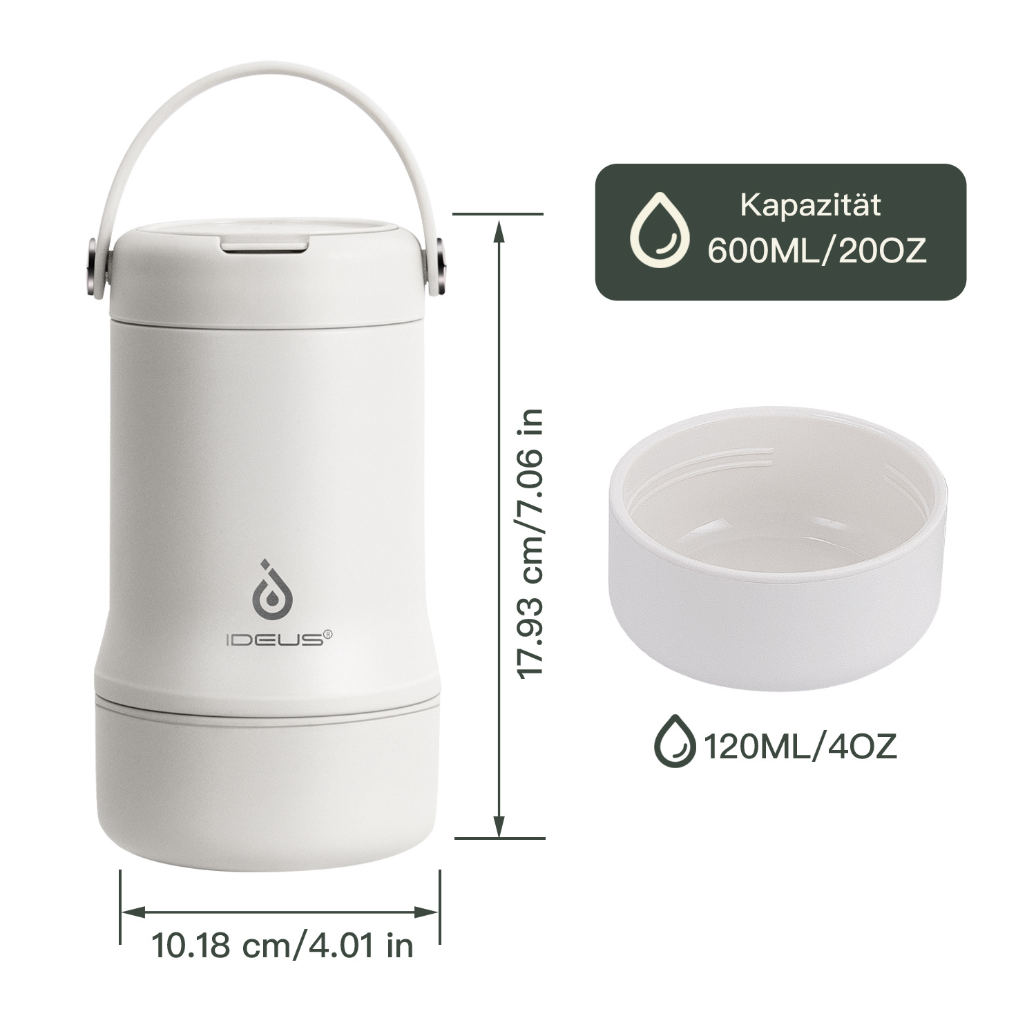 Ideus Brand Wholesale 304 Stainless Steel Large-Capacity Stew Pot Vacuum Insulated Lunch Box Portable Special Stew Cup