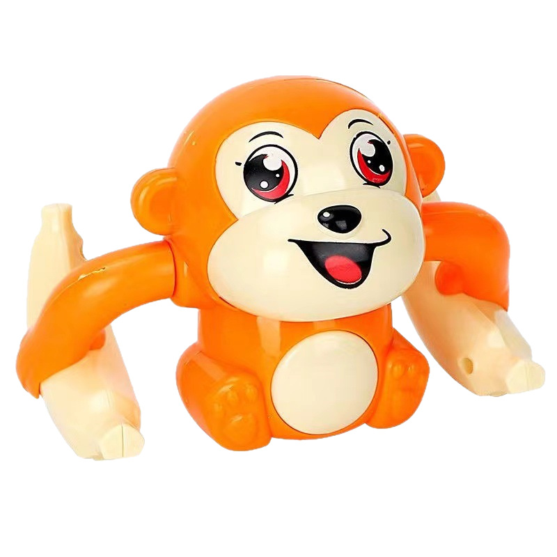Children's electric tumbling monkey toy early education light music tumbling monkey puzzle crawling night market stall wholesale