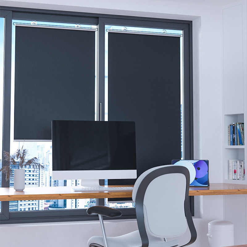 Безотверстная балконная присоска солнцезащитная спальня теплоизоляция телескопическая рулонная штора домашний офис телескопическая защита от солнца