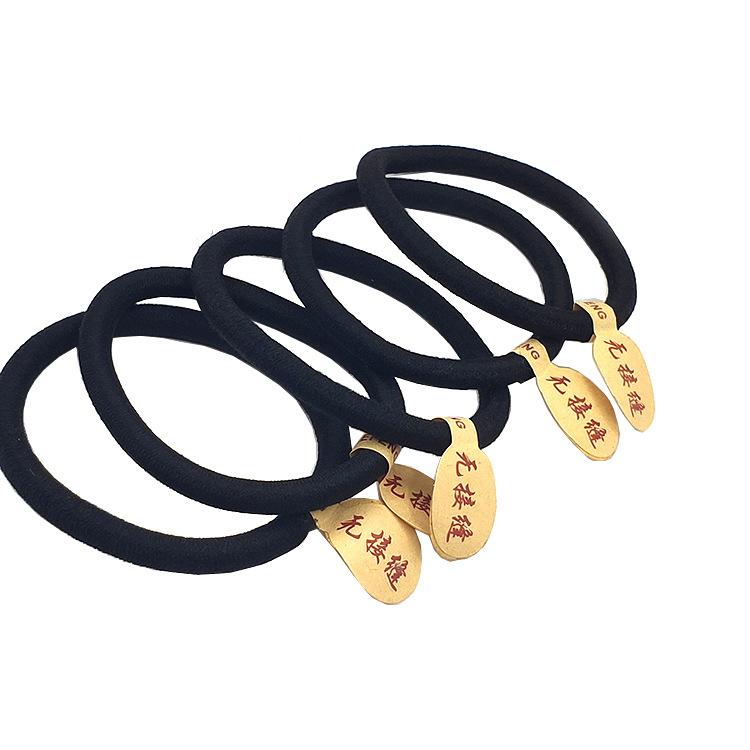 Корейская стильная нейлоновая резинка, высокоэластичная, черная, для волос