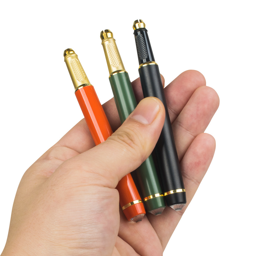 New short rod with diamond single-head handmade pen eyebrow tattoo eye and lip fog pen light luxury eyebrow tattoo embroidery tool