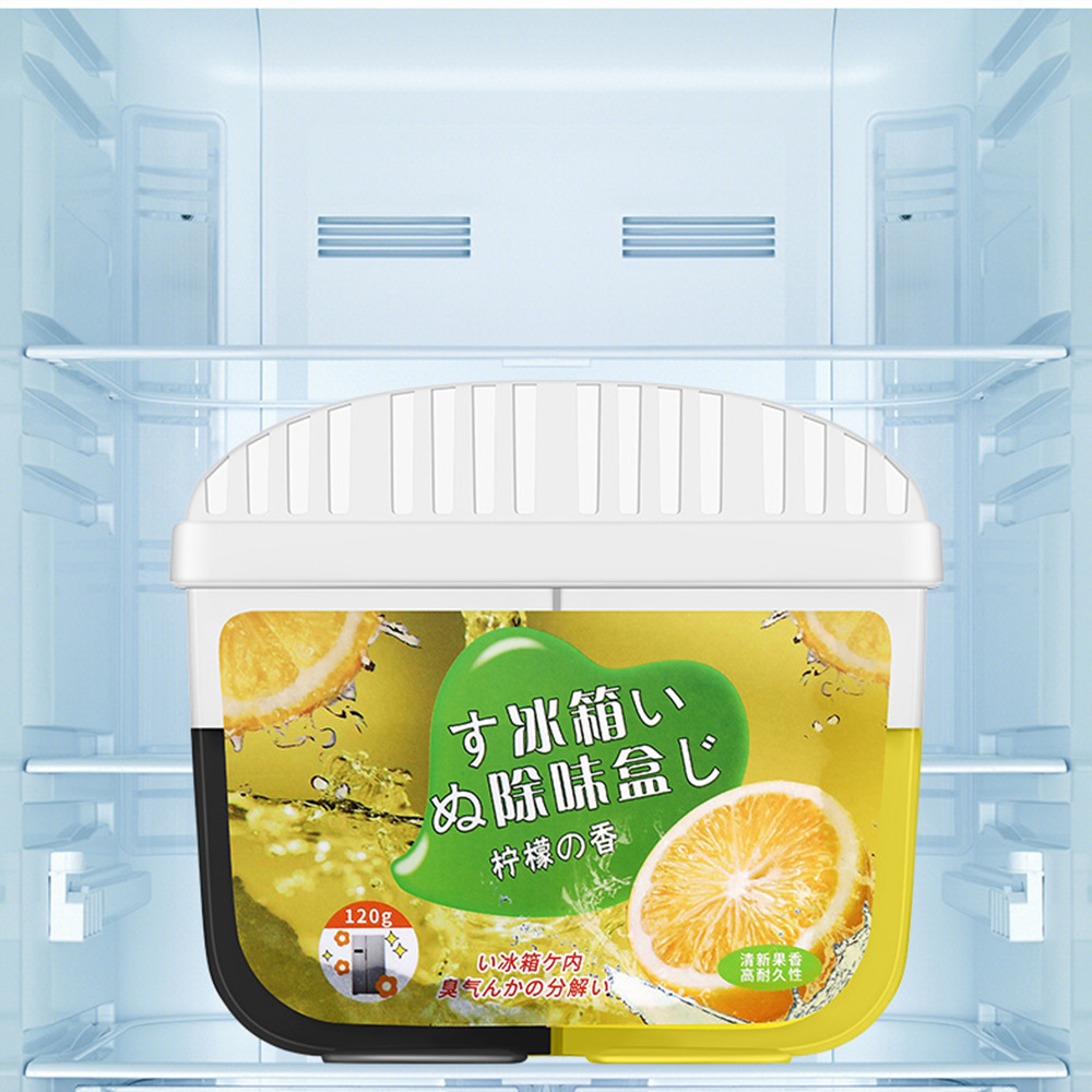 Tiktok-Style Activated Carbon Two-Color Refrigerator Deodorizer Odor Remover Odor Eliminator Purifier Refrigerator Deodorization Box