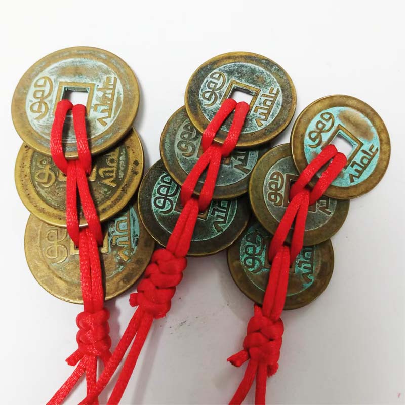 Five Emperors Money Qian Daojia Copper Coin Thickened and Enlarged Retro Crafts Auspicious Pendant