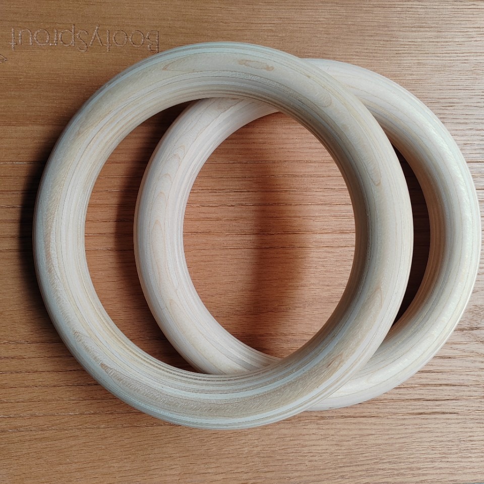 Factory direct sales gymnastics sports rings children's entertainment wood rings wooden rings