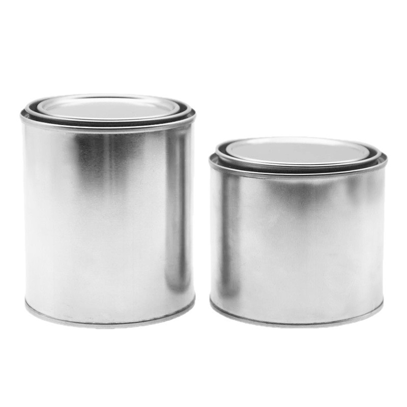 Tinplate Storage Jar Round Plain Iron Tin Metal Packaging Jar 100ml Universal Paint Pvc Glue Sample Jar