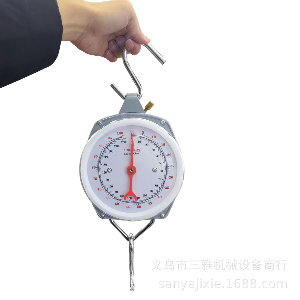 Commercial kg crane scale medium and large mechanical pointer watch disc Hook scale 50 ~ 200kg spring scale foreign trade