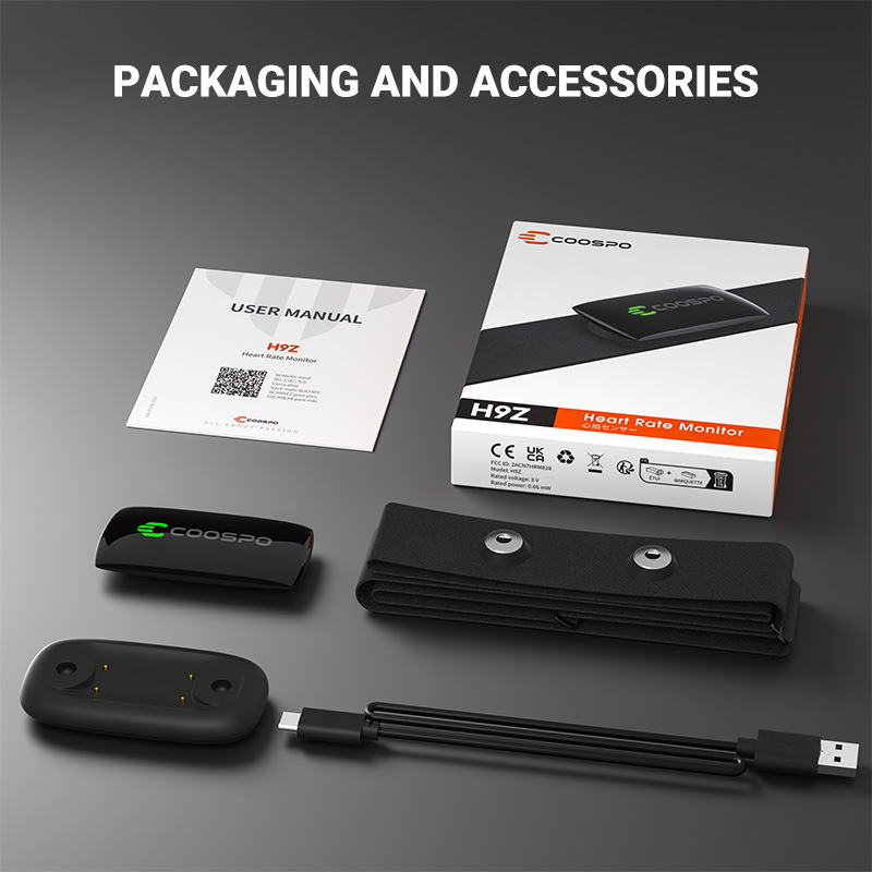 COOSPO H9Z heart rate sensor dual mode ANT Bluetooth chest strap bicycle heart rate exercise monitor