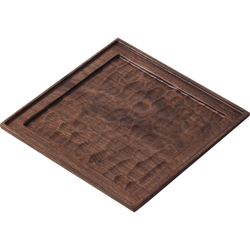 North American Walnut Pot Holder, New Chinese Style Solid Wood Teapot, Purple Sand Pot Base, Dry Tea Tray, Kung Fu Tea Set Accessories