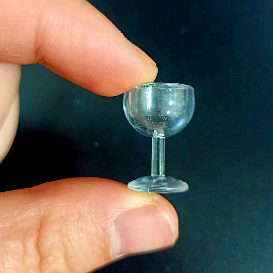 Мини маленький бокал для красного вина, модель бокала для красного вина, подвеска для бокала, контейнер для еды DIY, аксессуары из глины
