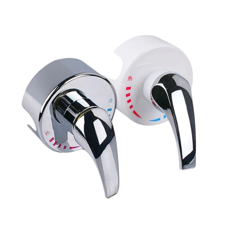 All-plated wall-mounted mixing valve bathroom accessories electric water heater mixing valve open-mounted bath hot and cold faucet