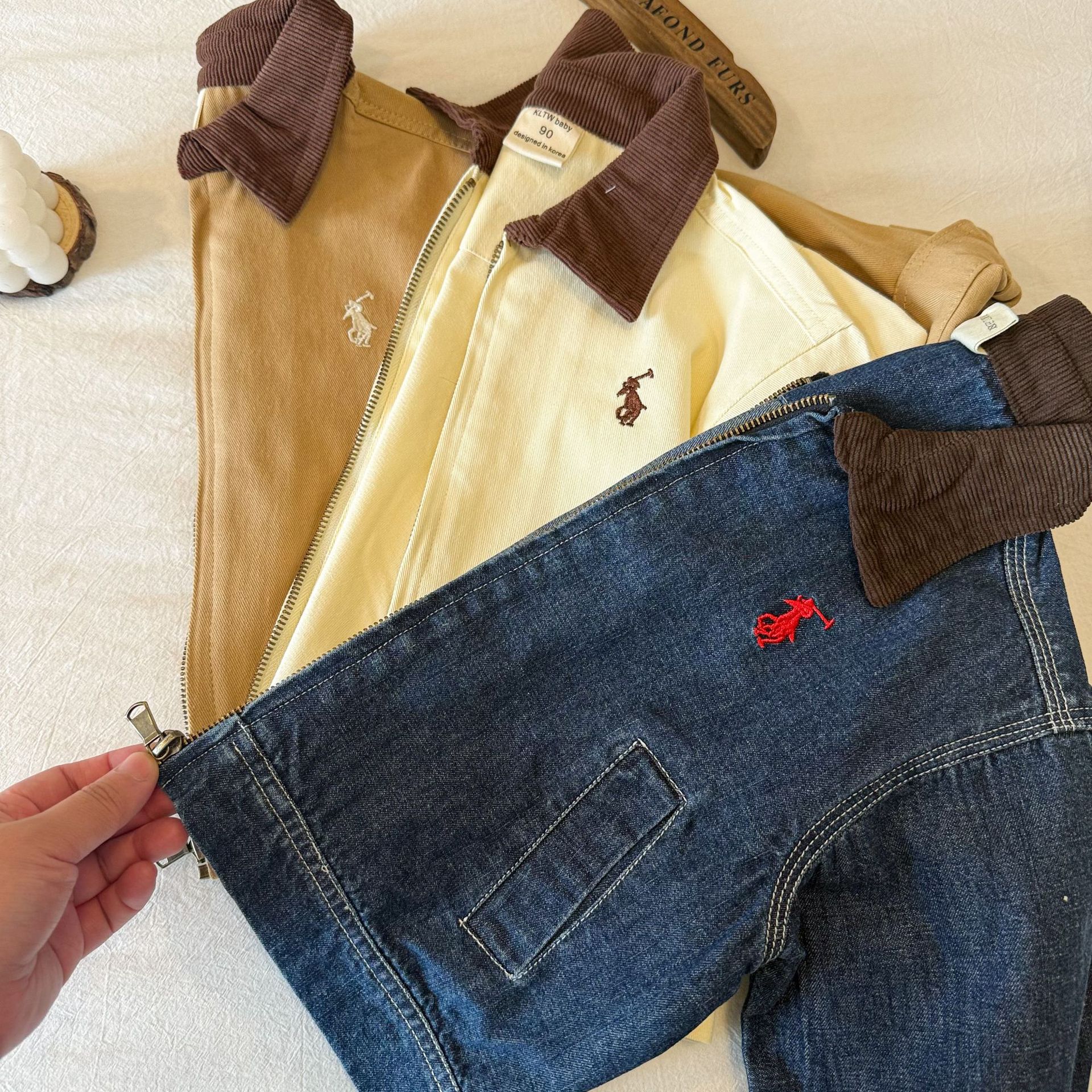 Children's Denim Jacket 2025 Autum New Casual Tops for Boys and Girls Baby Jackets Kidsren's Pure Color Jackets