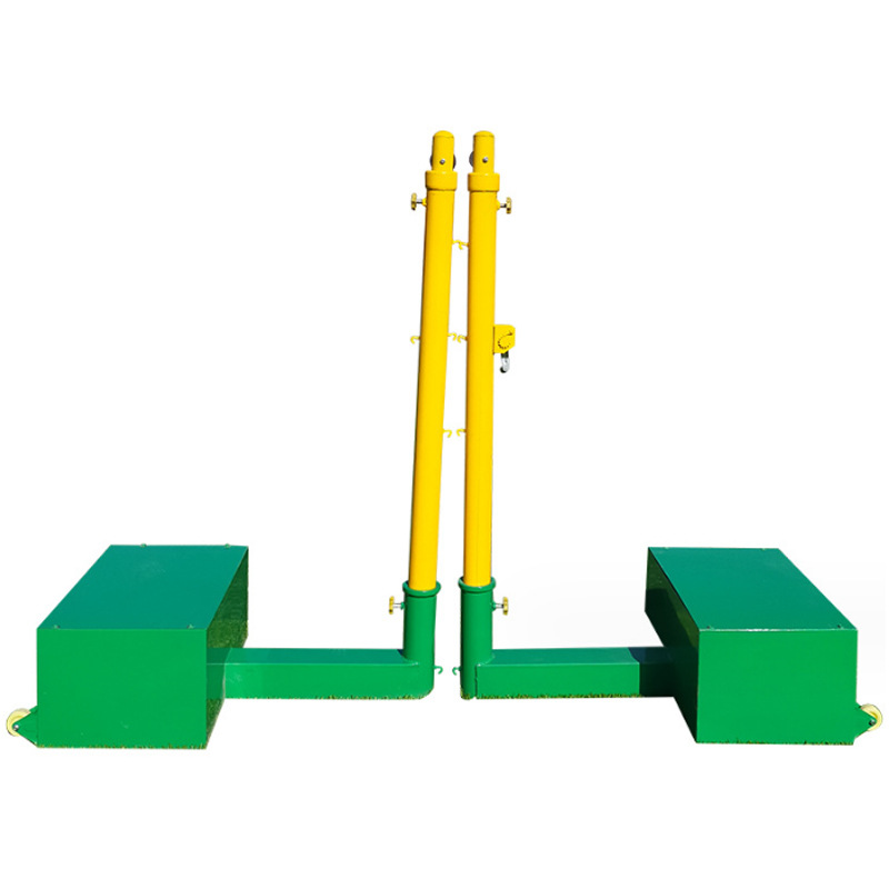 School Sports Equipment Volleyball Rack Multi-Functional Mobile Volleyball Rack Adjustable Adjustable Volleyball Net Rack Volleyball Column