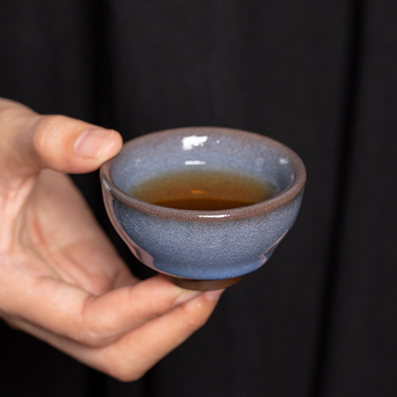 Jianyang Jianzhan ceramic kiln oil drops raw ore iron tire Master Cup kung fu tea cup tea cup tea set Tea Bowl
