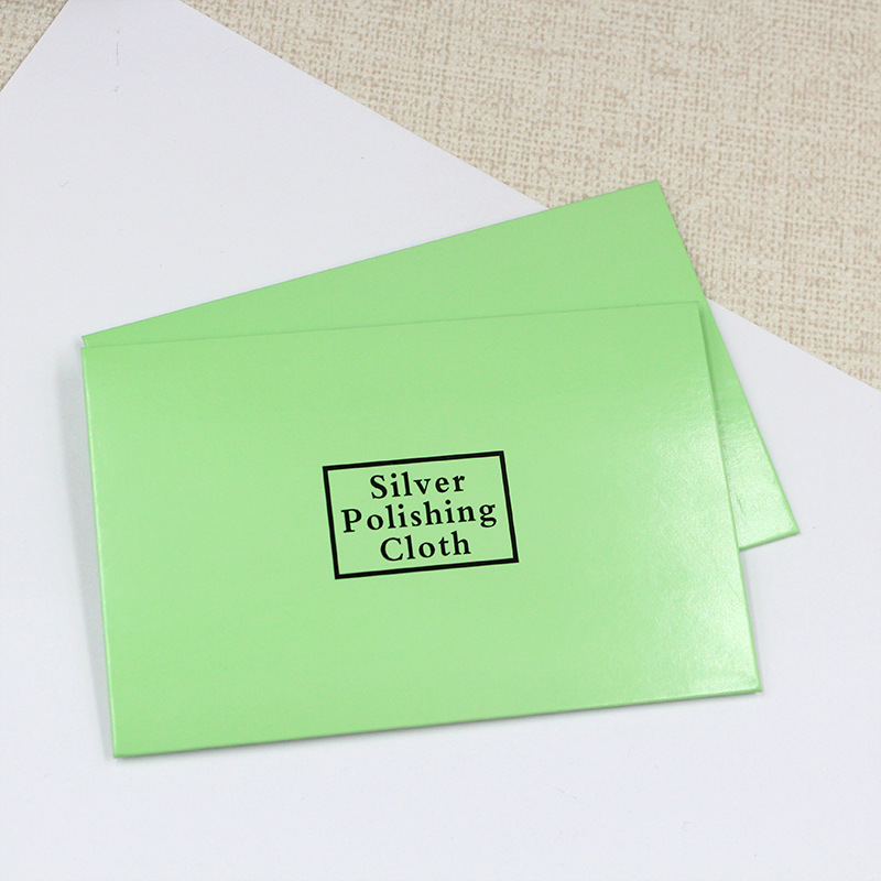 Wiping cloth gold and silver jewelry electroplating alloy jewelry cleaning cloth white deerskin velvet 6.5*10cm