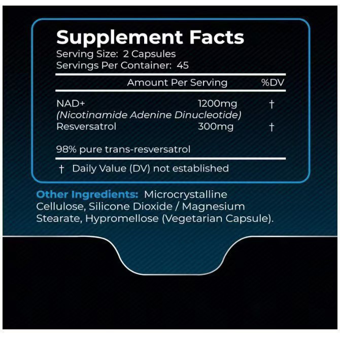 Nad+Nicotinamide Capsules Nad+Capsules 90 Capsules Cross-Border Amazon Tk Independent Station Popular Source Factory