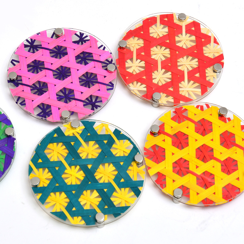 Color bamboo strips handmade bamboo bamboo bamboo products kindergarten DIY thin short bamboo mix 15-50cm