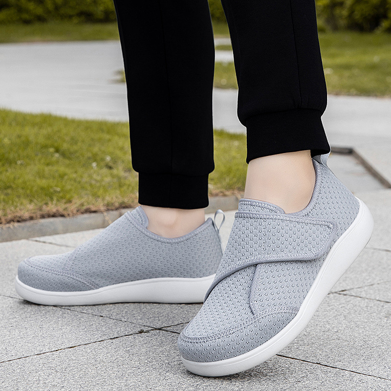 2025 New Cross-Border Spring and Summer Mesh Lightweight Breathable Velcro Women's Casual Shoes Light and Comfortable Walking Shoes