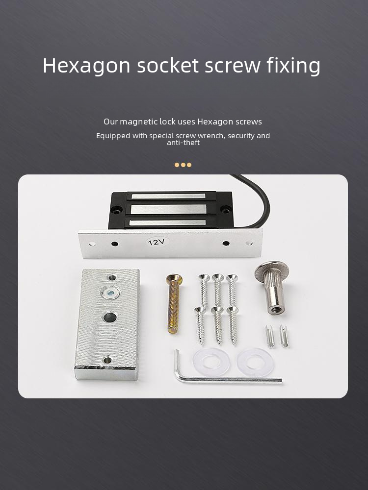 Access control room 60kg 180 electromagnetic lock 280KG magnetic lock 350 magnetic 500 waterproof single double door electric control